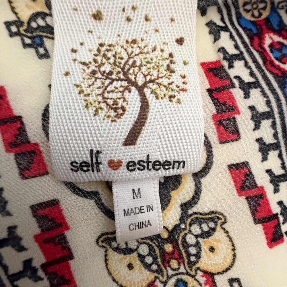 Self Esteem Multicolor Patterned Kimono - image 3